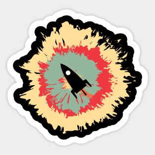 Explore Through Space Sticker